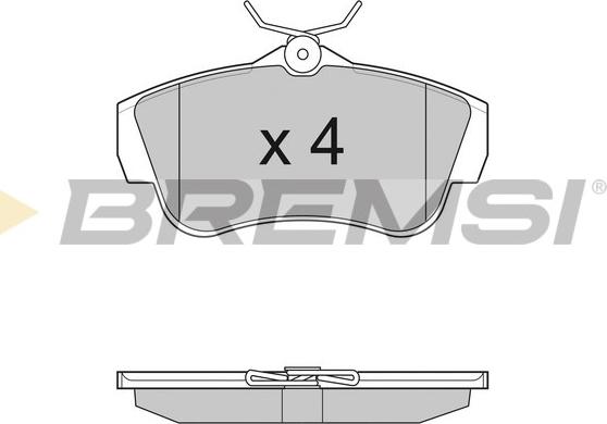 Bremsi BP3284 - Kit pastiglie freno, Freno a disco autozon.pro