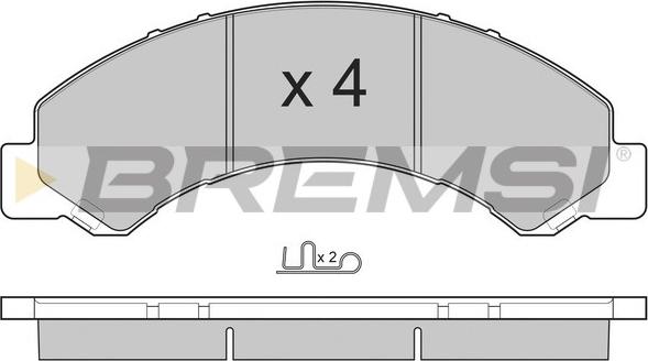 Bremsi BP3235 - Kit pastiglie freno, Freno a disco autozon.pro