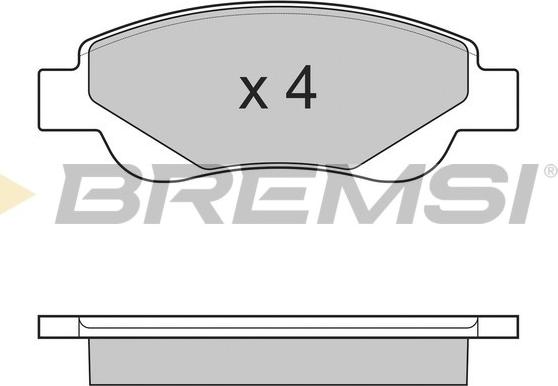 Bremsi BP3225 - Kit pastiglie freno, Freno a disco autozon.pro