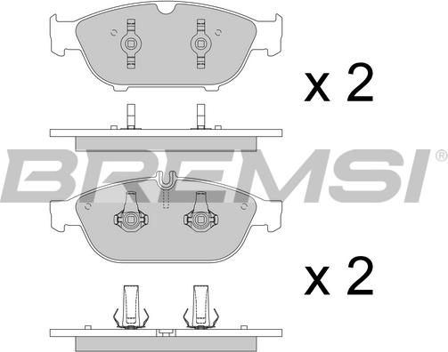 Bremsi BP3795 - Kit pastiglie freno, Freno a disco autozon.pro