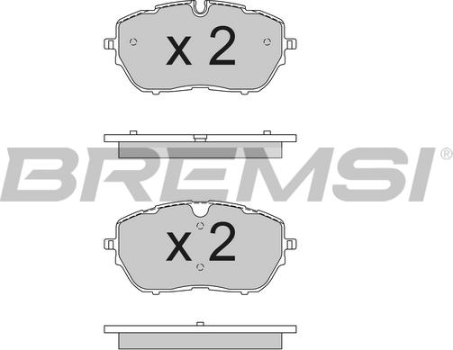 Bremsi BP3790 - Kit pastiglie freno, Freno a disco autozon.pro