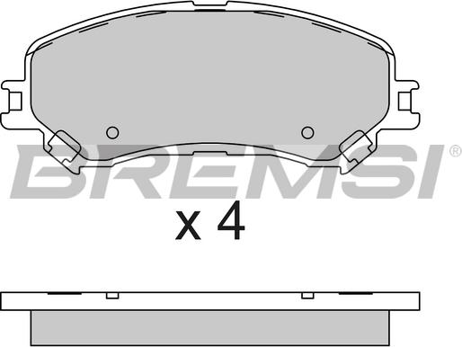 Bremsi BP3793 - Kit pastiglie freno, Freno a disco autozon.pro