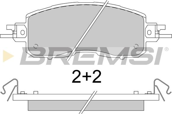 Bremsi BP3797 - Kit pastiglie freno, Freno a disco autozon.pro