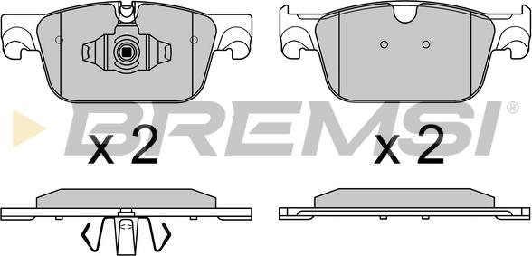 Bremsi BP3749 - Kit pastiglie freno, Freno a disco autozon.pro