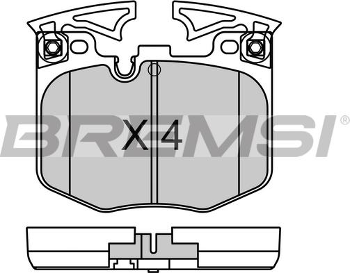 Bremsi BP3759 - Kit pastiglie freno, Freno a disco autozon.pro