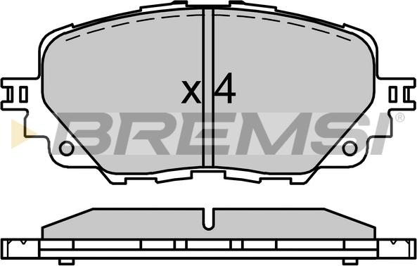 Bremsi BP3750 - Kit pastiglie freno, Freno a disco autozon.pro