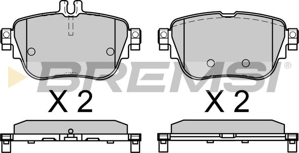 Bremsi BP3758 - Kit pastiglie freno, Freno a disco autozon.pro