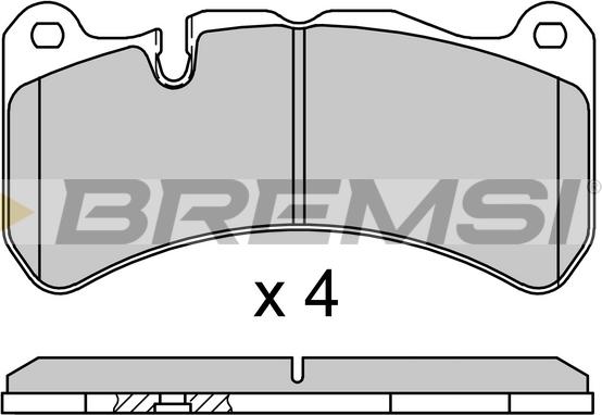 Bremsi BP3752 - Kit pastiglie freno, Freno a disco autozon.pro