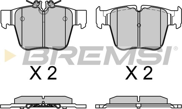 Bremsi BP3757 - Kit pastiglie freno, Freno a disco autozon.pro