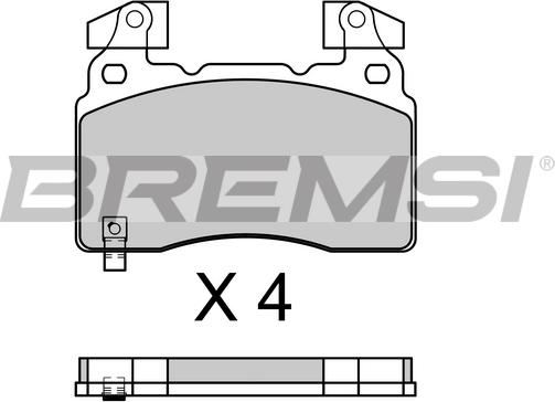 Bremsi BP3760 - Kit pastiglie freno, Freno a disco autozon.pro