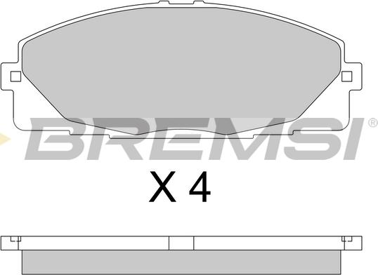 Bremsi BP3763 - Kit pastiglie freno, Freno a disco autozon.pro