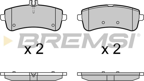 Bremsi BP3709 - Kit pastiglie freno, Freno a disco autozon.pro