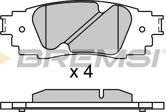 Bremsi BP3705 - Kit pastiglie freno, Freno a disco autozon.pro