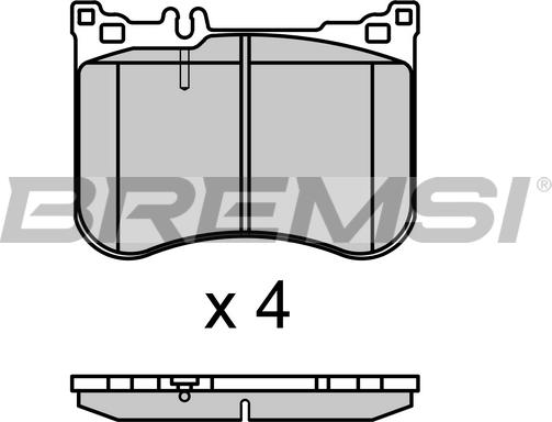 Bremsi BP3712 - Kit pastiglie freno, Freno a disco autozon.pro