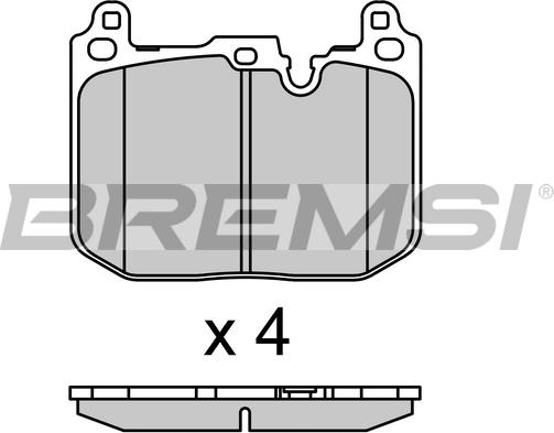 Bremsi BP3717 - Kit pastiglie freno, Freno a disco autozon.pro