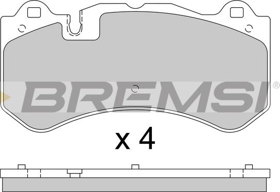 Bremsi BP3784 - Kit pastiglie freno, Freno a disco autozon.pro