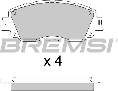 Bremsi BP3785 - Kit pastiglie freno, Freno a disco autozon.pro