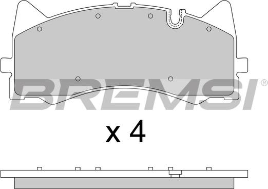 Bremsi BP3781 - Kit pastiglie freno, Freno a disco autozon.pro