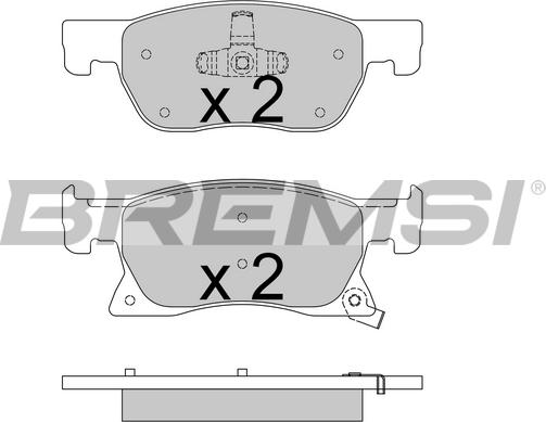 Bremsi BP3739 - Kit pastiglie freno, Freno a disco autozon.pro