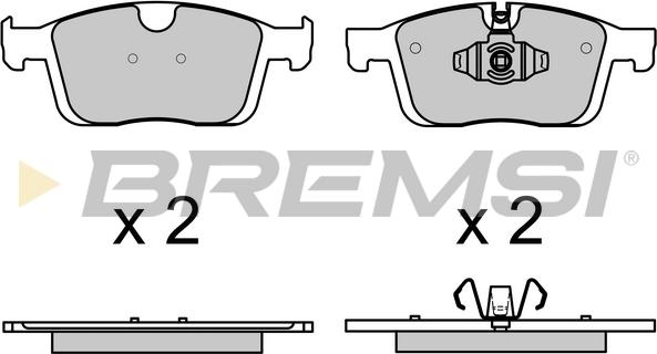 Bremsi BP3731 - Kit pastiglie freno, Freno a disco autozon.pro