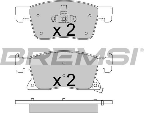 Bremsi BP3738 - Kit pastiglie freno, Freno a disco autozon.pro