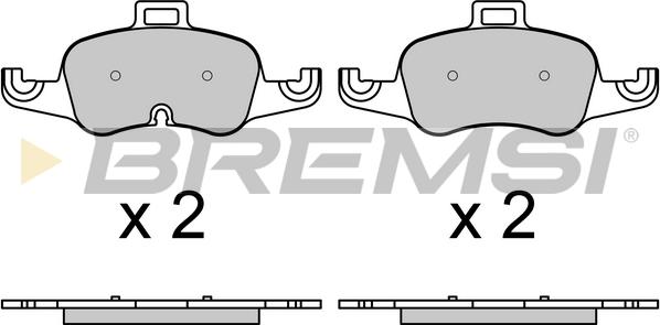 Bremsi BP3732 - Kit pastiglie freno, Freno a disco autozon.pro