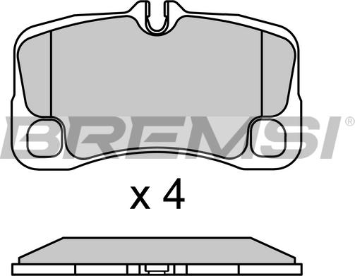 Bremsi BP3727 - Kit pastiglie freno, Freno a disco autozon.pro