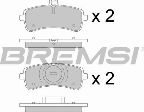 Bremsi BP3774 - Kit pastiglie freno, Freno a disco autozon.pro