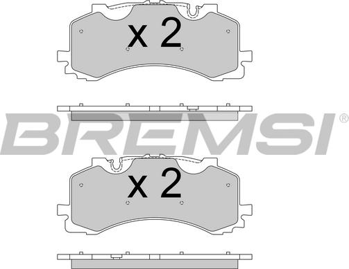 Bremsi BP3776 - Kit pastiglie freno, Freno a disco autozon.pro