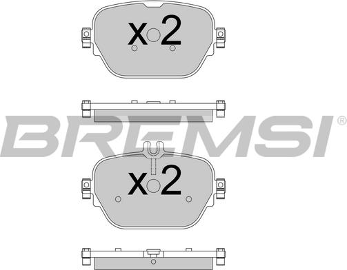 Bremsi BP3770 - Kit pastiglie freno, Freno a disco autozon.pro