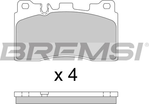 Bremsi BP3778 - Kit pastiglie freno, Freno a disco autozon.pro