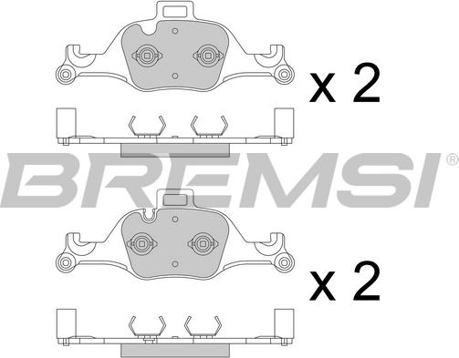 Bremsi BP3777 - Kit pastiglie freno, Freno a disco autozon.pro