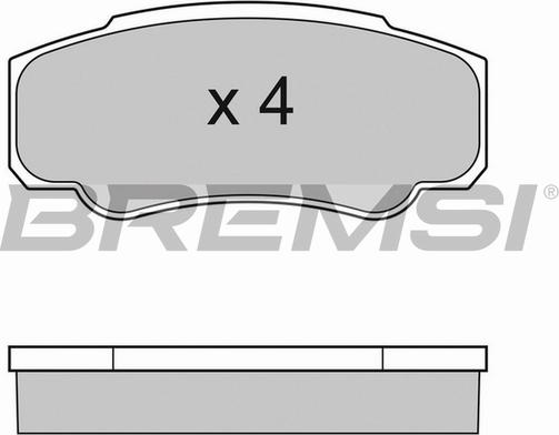 Bremsi BP2996TR - Kit pastiglie freno, Freno a disco autozon.pro