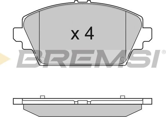 Bremsi BP2945 - Kit pastiglie freno, Freno a disco autozon.pro