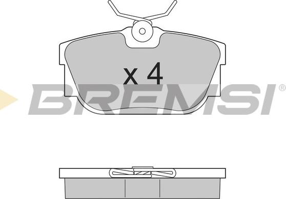 Bremsi BP2958 - Kit pastiglie freno, Freno a disco autozon.pro