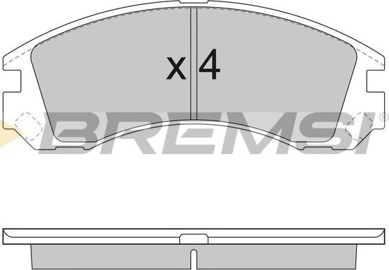 Bremsi BP2953 - Kit pastiglie freno, Freno a disco autozon.pro