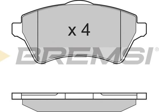 Bremsi BP2960 - Kit pastiglie freno, Freno a disco autozon.pro