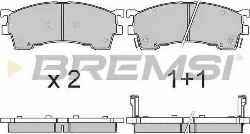 Bremsi BP2961 - Kit pastiglie freno, Freno a disco autozon.pro