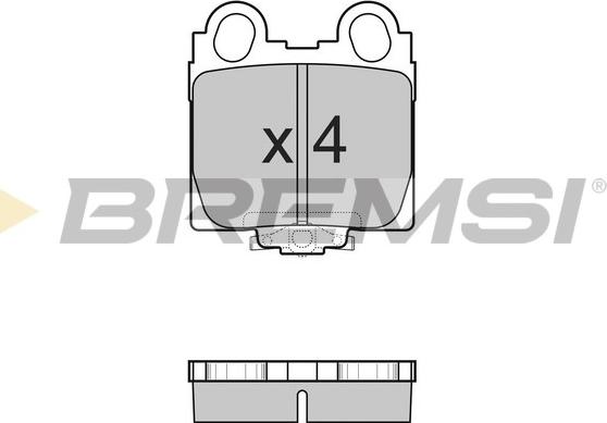 Bremsi BP2962 - Kit pastiglie freno, Freno a disco autozon.pro