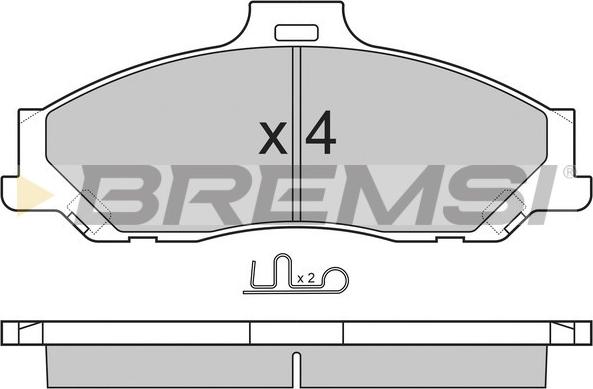 Bremsi BP2905 - Kit pastiglie freno, Freno a disco autozon.pro