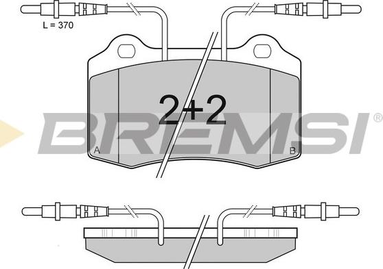 Bremsi BP2985 - Kit pastiglie freno, Freno a disco autozon.pro