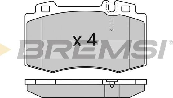 Bremsi BP2986 - Kit pastiglie freno, Freno a disco autozon.pro