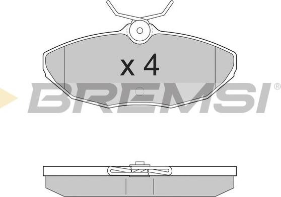 Bremsi BP2934 - Kit pastiglie freno, Freno a disco autozon.pro