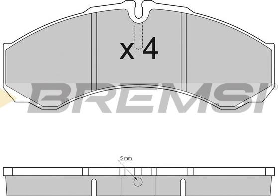 Bremsi BP2925 - Kit pastiglie freno, Freno a disco autozon.pro