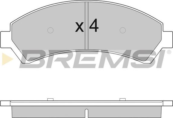 Bremsi BP2920 - Kit pastiglie freno, Freno a disco autozon.pro