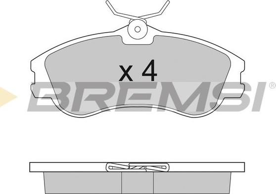 Bremsi BP2921 - Kit pastiglie freno, Freno a disco autozon.pro