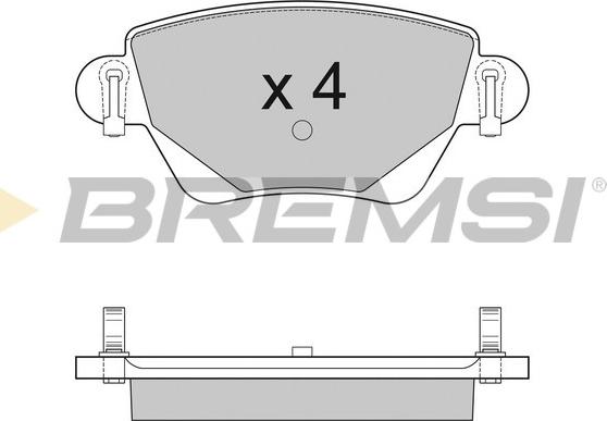 Bremsi BP2927 - Kit pastiglie freno, Freno a disco autozon.pro