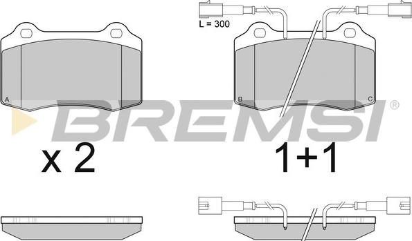 Bremsi BP2979 - Kit pastiglie freno, Freno a disco autozon.pro