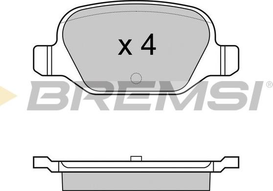 Bremsi BP2974 - Kit pastiglie freno, Freno a disco autozon.pro