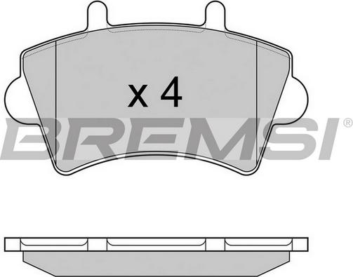 Bremsi BP2975TR - Kit pastiglie freno, Freno a disco autozon.pro